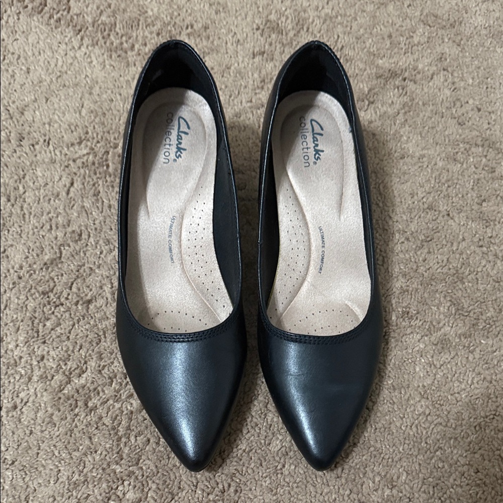 Clarks Women's Classic Black Heels